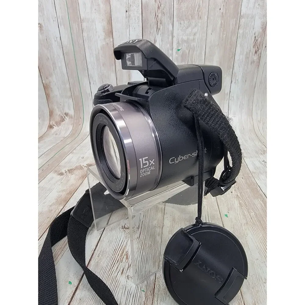 Sony Cyber-Shot DSC-H9 8.1MP 15X Optical Zoom Digital Camera W/2 Battery Tested